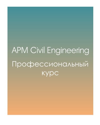 APM Civil Engineering (Профессиональный курс)