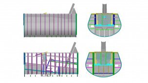 КЭ модель кабины в APM Structure3D