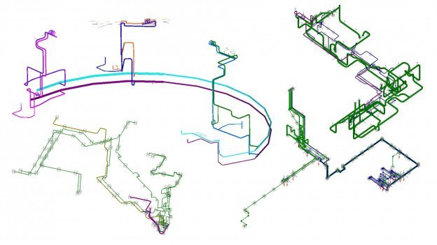 Примеры трубопроводов в APM Structure3D
